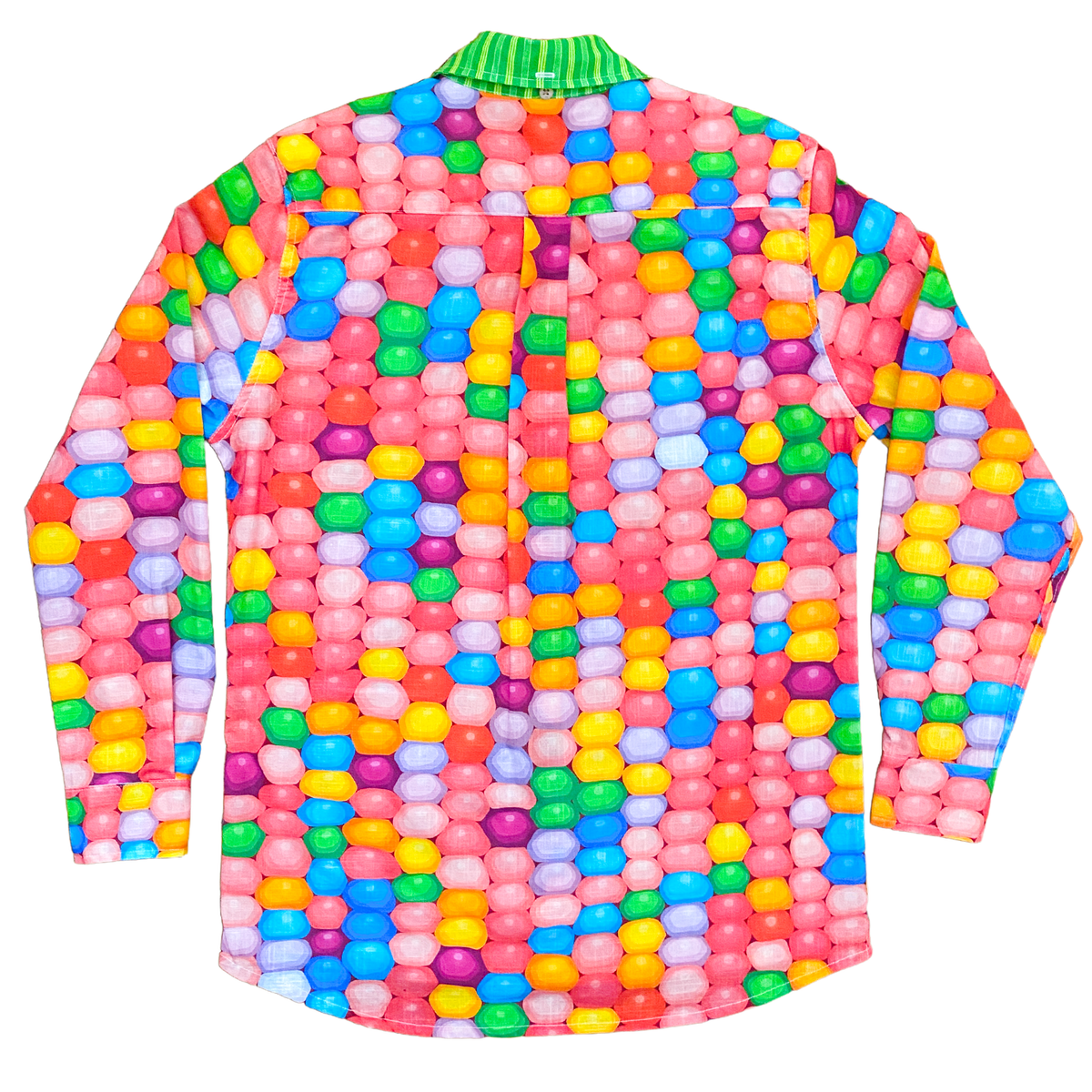 Rainbow Corn Button-up Cotton Shirt