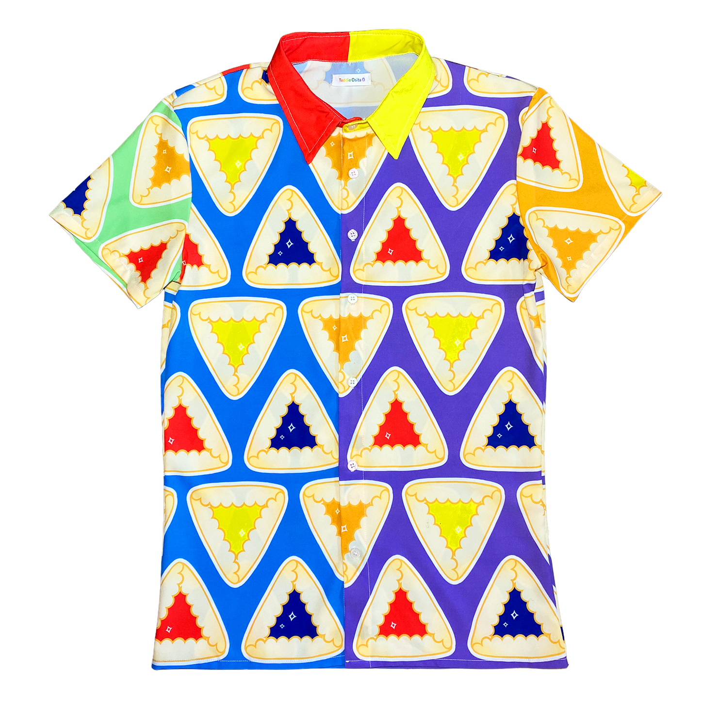 Rainbow Hamantaschen Button-up Shirt